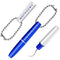 Healvian 2pcs Portable Dental Picks - Mini Travel Plaque and Tartar Remover with Chain for Oral Cleaning