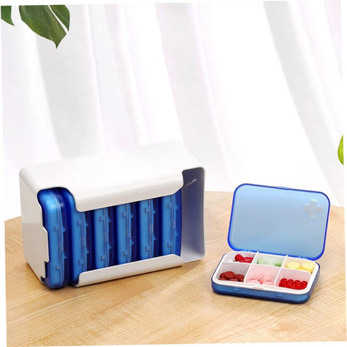 Set Portable Medicine Organizer with Removable Compartments