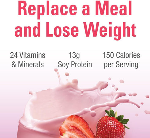 Naturade Total Soy Protein Powder - 13g Protein, Strawberry Creme, 13 Servings