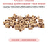 Vlasy Micro Rings Links Beads, 3.4mm Non-Silicone Copper Tubes Microbead for I-Tip Hair Extensions (1000Pcs, Light