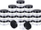 SATINIOR 24 Pieces Empty Clear Plastic Jars - Round Storage Containers with Lids for Beauty Products and Crafts