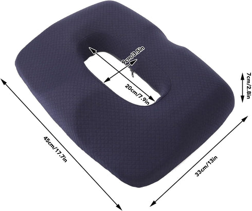 TITA-DONG Tailbone Seat Cushion for Pain, Ergonomic Comfortable Seat Cushion for Office Car Home, Memory Foam Soft