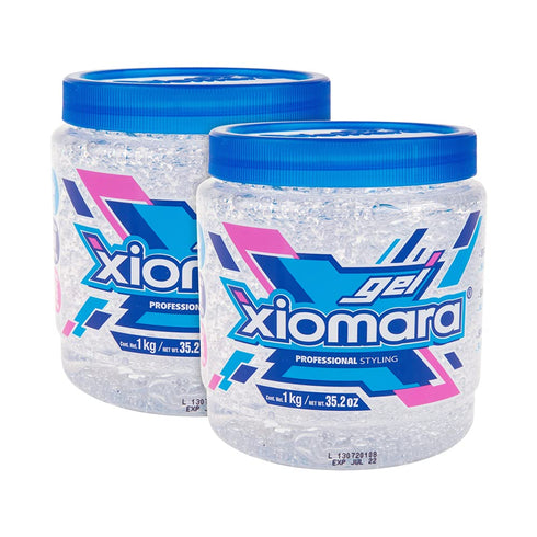 Xiomara Professional Hair Styling Gel with Aloe Vera, 2-Pack of 35 Oz Each Jars