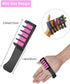 New Hair Chalk Comb Temporary Hair Color Dye for Girls, Washable Hair Chalk for Ages 4-12