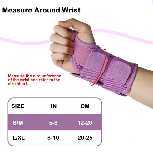 NuCamper Wrist Brace, Adjustable Carpal Tunnel Support for Right or Left Hand, Pain Relief for Tendonitis and Arthritis