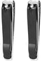 Large Nail Clippers Set, 2 Pcs Premium Stainless Steel Fingernail & Toenail Clippers with Sharp Curved Blade