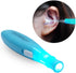 Rancoo Lighted Earwax Removal Tool (Blue) - Tonsil Stone Removal, 3 Tips, 1 Cleaning Tool, Stainless Steel Kit