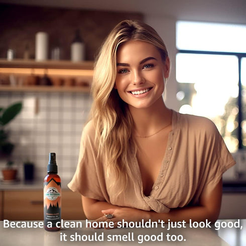 Lumi Outdoors Natural Air Freshener - Orange Clove | Essential Oil Odor Eliminating Room Spray