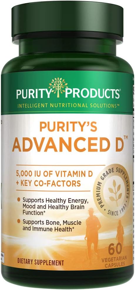 Purity Products Dr. Cannell's Advanced D - Vitamin D3 Super Formula with K2, Zinc, Magnesium Citrate, Boron (60