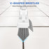 SetSail Grout Cleaner Brush with Long Handle, V-Shaped Floor Scrub Brush Swivel Grout Brush Stiff Bristle Floor Grout
