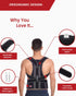 Back Brace Posture Corrector for Women and Men, Adjustable Support for Back Pain Relief