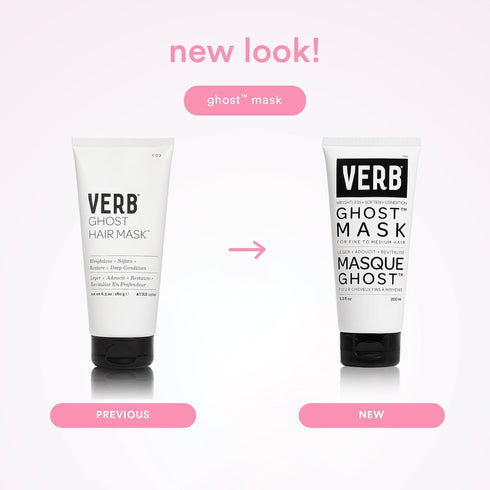 VERB Ghost Hair Mask - Vegan Deep Conditioning Hair Treatment, Repair Mask for Damaged Hair, Intense Hydration with