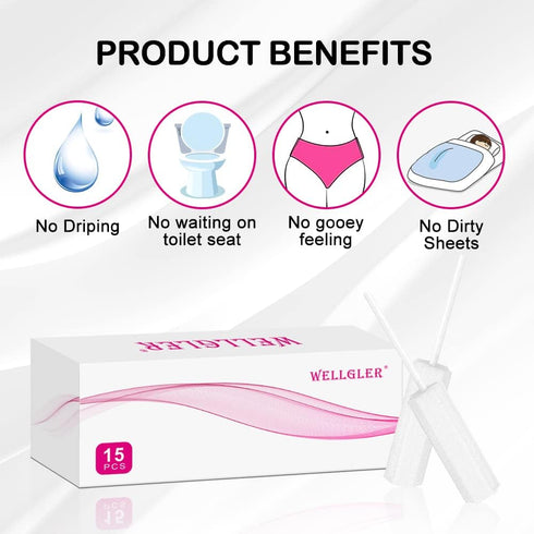 Absorbing Sponge for Women, Sterile Postpartum Sponge for Feminine Care and Hygiene, 15 Counts