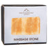 Rectangle Massage Stone, Pink Crystal Hand-Carved Stone for Massage Therapy, 2.25” W x 3.25” H x 1” D
