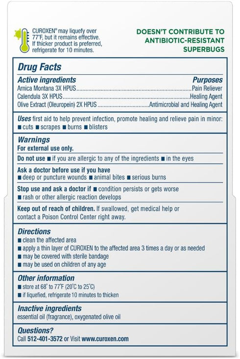 First Aid Ointment with Arnica, Pain Relief for Cuts, Scrapes, Burns, 0.5 oz, All-Natural Ingredients