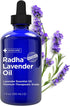 Radha Beauty Lavender Essential Oil 4oz - Premium Therapeutic Grade for Aromatherapy, Relaxation, Massage