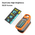 Fingertip Pulse Oximeter with Plethysmograph, Large OLED Digital Display Blood Oxygen Saturation Monitor (Red-Orange)