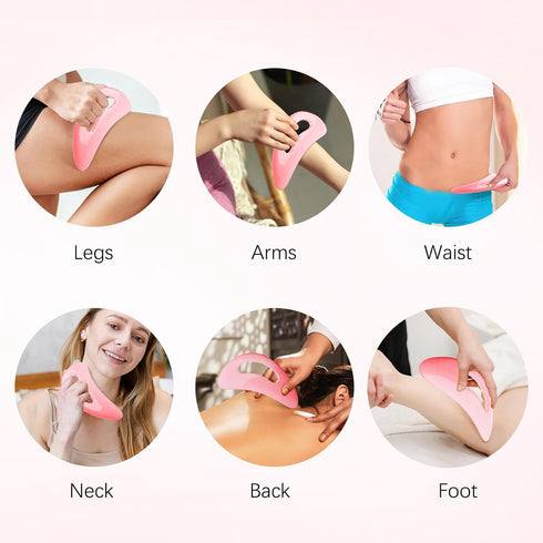 AICNLY Large Gua Sha Massage Tool - Lymphatic Drainage Massager for Body Sculpting and Anti Cellulite