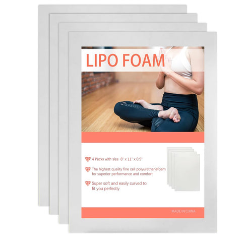 WENSSKKU 4 Pack Lipo Foam Pads Post Surgery Tummy Tuck for Lipo Recovery,Liposuction