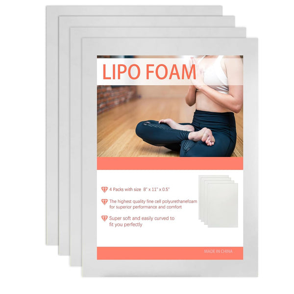 WENSSKKU 4 Pack Lipo Foam Pads Post Surgery Tummy Tuck for Lipo Recovery,Liposuction
