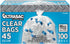 Ultrasac Recycling Bag, 45 Gallon, 1.1 Mil, 40"x46", Clear, 100 Count with Ties