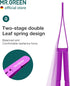 MR.GREEN Colorful Eyebrows Tweezers, Stainless Steel Slanted Makeup Tools for Fine Hair Removal (Purple)