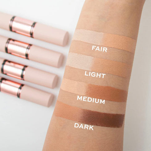 Revolution Fast Base Contour Stick, Dual Ended, Lightweight, Blendable, Sculpts & Defines Face, Medium (2 X 0.15 Oz)