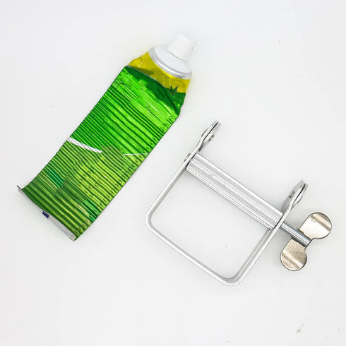 Naroote Toothpaste Squeezer Tube Roller, Multifunctional Metal Toothpaste Tube Squeezer Paint Tube Wringer Tooth