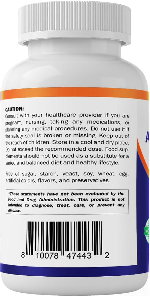 Alpha Lipoic Acid (ALA) 600mg by Vitamatic - 240 Vegetable Capsules, Non-GMO & Gluten Free, 120 Servings