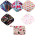 Sigzagor 5 Small Panty Liners 1 Wet Bag Cloth Menstrual Pads Reusable Washable