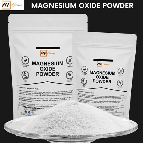 Pure Magnesium Oxide Powder for Health and Beauty 0.5 lbs / 227 gms
