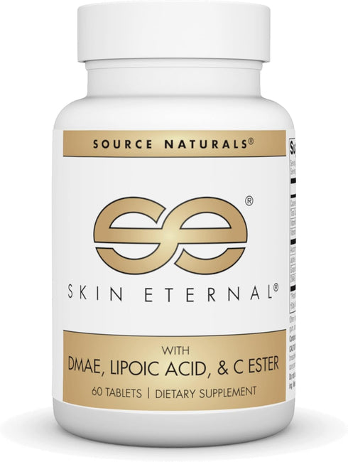 Source Naturals Skin Eternal Tablet with DMAE, LIPOIC ACID, & C ESTER - 60 Tablets