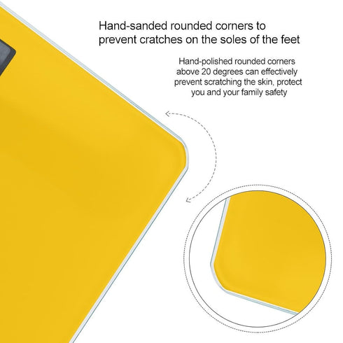 LZQPOEAS 400 Lb/180kg Milk Duck Yellow Smart Body Weight, Highly Accurate Digital Weighing Scale with Large LCD