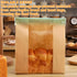 PEOKPIPLE 60 Pack 13.8x3.5x8.2 Inch 500 Packaging Sourdough Bread Bags with Tin Tie Lock - Paper Bread Bags