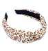 Knotted Fashion Hairbands for Women and Girls - Non-Slip Top Knot Headbands with Leopard Print - 4PCS