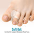 5 STARS UNITED Big Toe Spacers – 4 Gel Separators for Bunions, Overlapping Toes, Alignment, Diabetic Foot Care, Clear