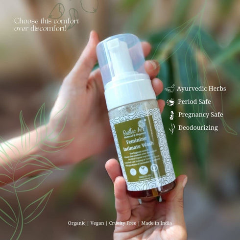 Organic Feminine Intimate Wash by Rustic Art - Gentle & Natural Care