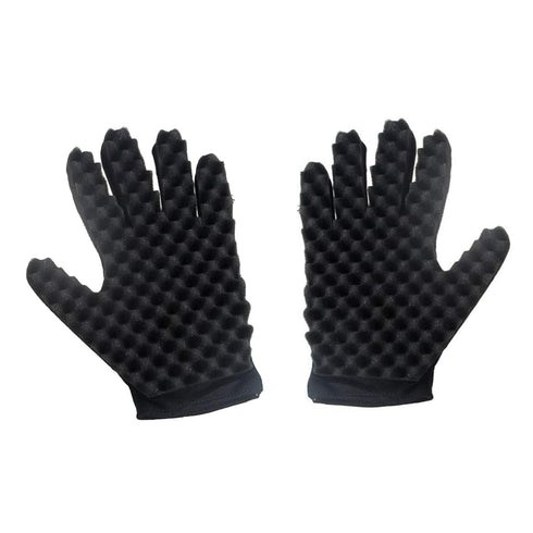 Magic Curly Sponge Gloves - Airlxf 2PCS Curl Hair Sponge Gloves for Barbers & Wave Styling Tool