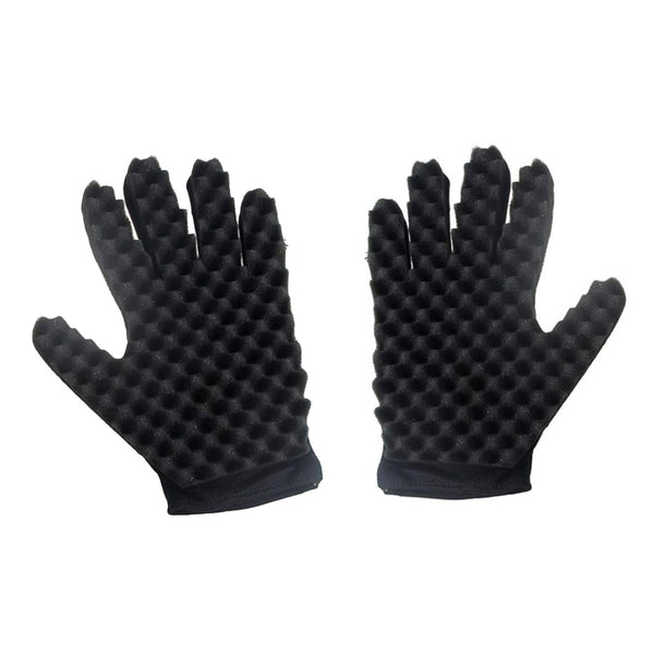 Magic Curly Sponge Gloves - Airlxf 2PCS Curl Hair Sponge Gloves for Barbers & Wave Styling Tool