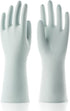 COOLJOB Small Reusable Rubber Dishwashing Gloves, Non-Slip Grippy Long Kitchen & Bathroom Gloves, Mint Green, 1 Pair