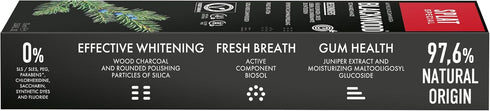 Splat 75 ml Blackwood Natural Whitening Toothpaste Charcoal-Enriched for Deep Cleaning, Fresh Breath and Stain Removal