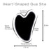 Gua Sha Facial Tools, Obsidian Guasha Tool for Face & Eye Gua Sha Stone for Puffiness Reducing & Jawline Sculpting Face Stone Gua Sha Tools for Skin Care Woman GuaSha Stone Tool, Black