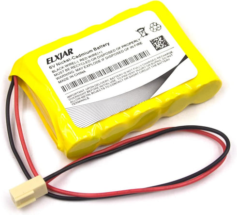 6V 800mAh Ni-CD Battery Pack Replacement (2-Pack) for Saft 705105, Emergi-Lite 0018701