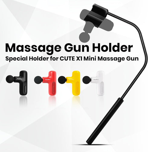 X1) HEYCHY Massage Gun Holder for Back, Compatible with Most Super Mini Massage Guns, for Hard to Reach Areas (Works
