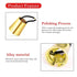 Ponytail Cuff Gold for Women - Metal Circle Elastic Hair Ties, Rubber Bands Holder, Fashion Hair Accessories Set of 3