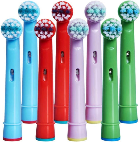 Kids Toothbrush Replacement Heads for Oral-B - Extra-Soft Bristles for Electric and Battery Braun Brushes (Excludes