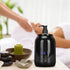 Pissente 110240V Essential Oil Heater, LED Display Temperature Adjust Single Massage Oil Bottle Warmer Portable Single