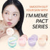 I'M MEME Compact - Tone-up Pact, Korean Pressed Setting Powder for Pink Blur Effect, Oil Control Face Powder (0.35 Oz)