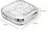 Rylynn (4 Stylish Pill Organizer Crytal Clear, Waterproof Pill Case for Daily Vitamins, Medicine, Supplements, Travel