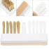 KALLORY 6pcs Brush, Home Wire Metal Head Accessories for Manicure Cleaning Bits Tools, Copper Trimming Nail Bit Drill